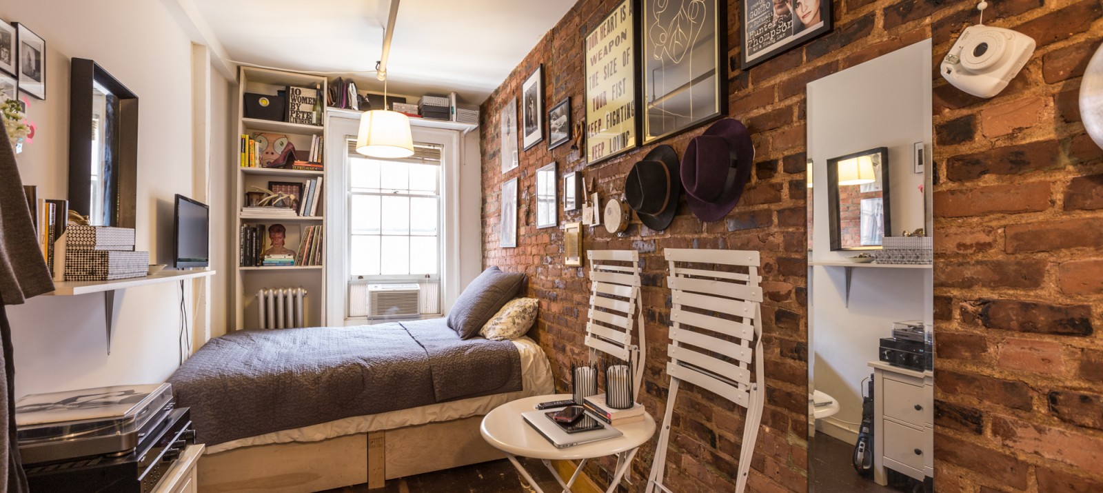 How to live in 90 square feet. 4 easy steps.