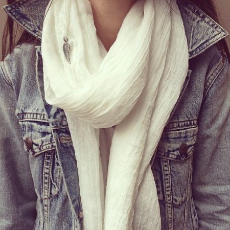 Alyssa Wasko also uses MakeSpace to store her unique scarves and good luck charms