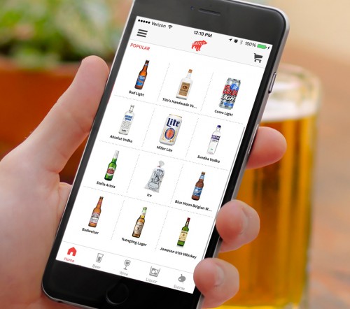 The Drizly iPhone app delivers liquor, beer, and wine to your door.
