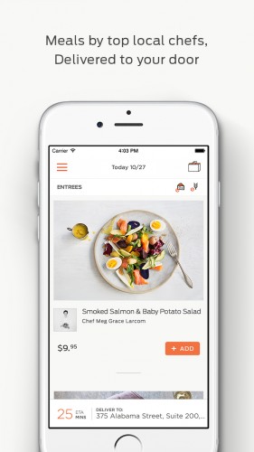 Use the Munchery iPhone app for on-demand gourmet, healthy food delivery.