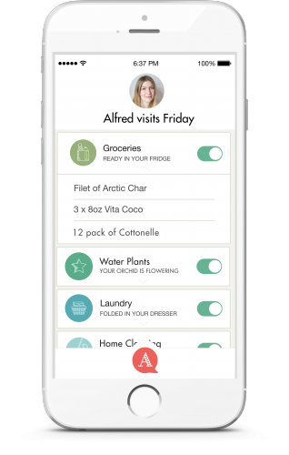 The Alfred iPhone app is an on-demand butler service that does your chores, tasks, errands, and to-do's.