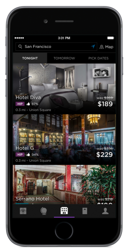 The HotelTonight iPhone app lets you book amazing, last-minute hotel deals.