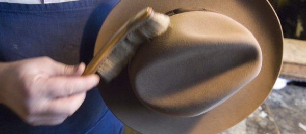 hat brushing