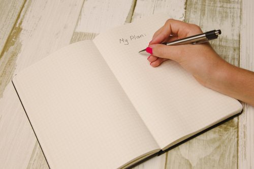how to start decluttering your home: visualize your dream space and write a plan