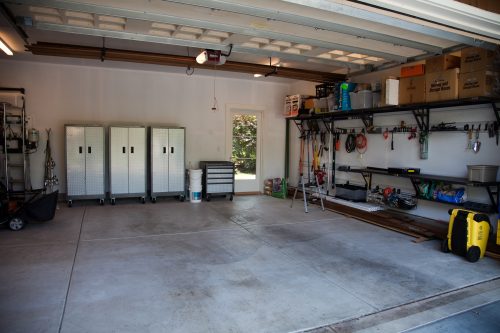 clean and organized garage