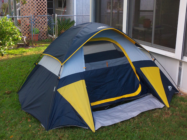 backyard camping tent