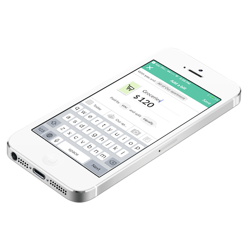 an IOU on display from Splitwise