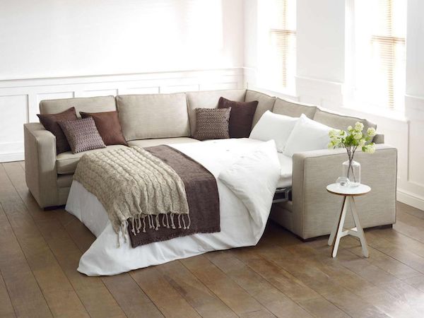 tan sectional sleeper sofa pull-out bed