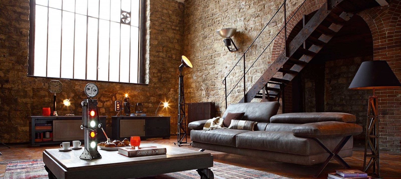 chicago loft with brick interior