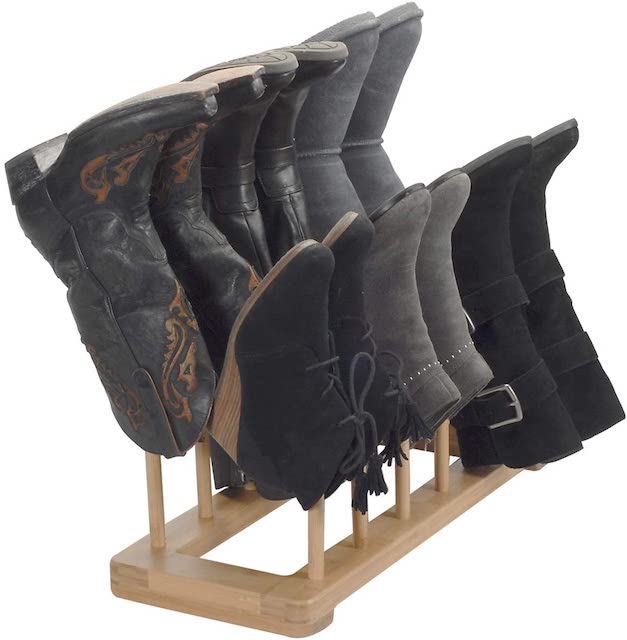 Shoes on an organizer