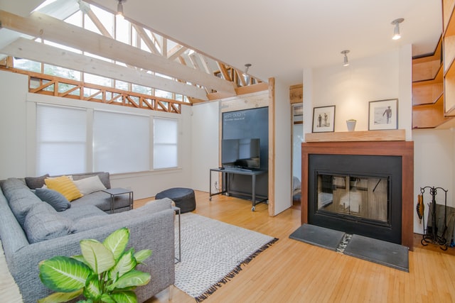 Inside view of a bright airy apartment